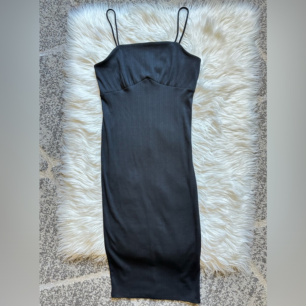 F21 ribbed square neck midi dress - Picture 2 of 7